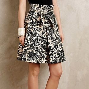 Anthropologie Palm Garden Skirt